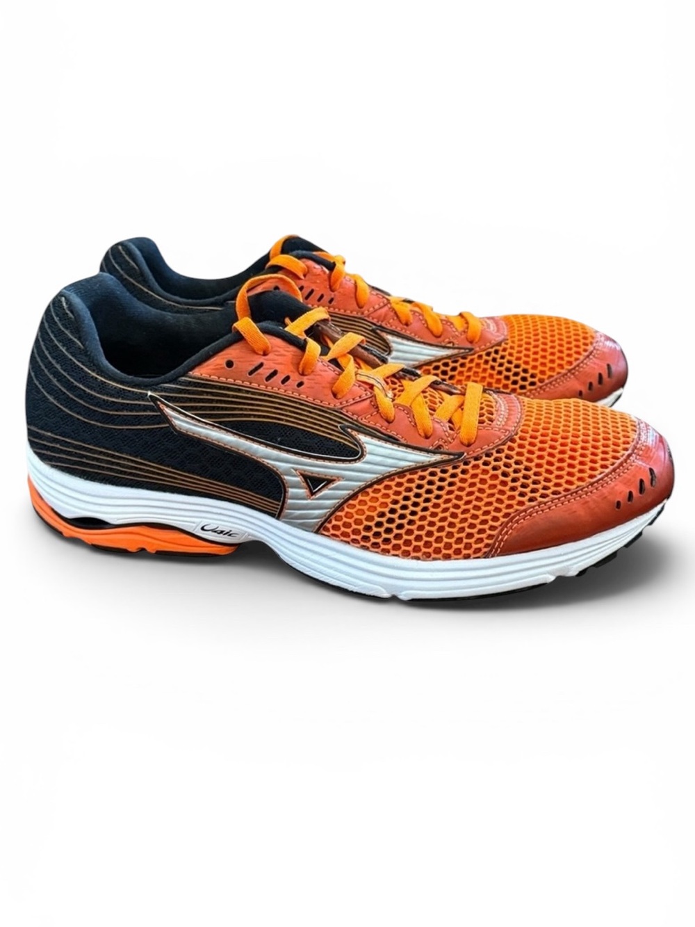 Mizuno Wave Sayonara 3 Mens 9 Orange Black Road Running Shoe Lightweight Trainer